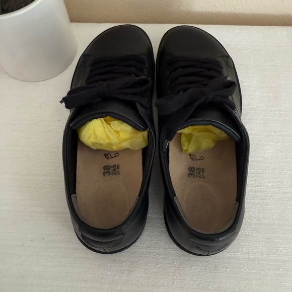 Birkenstock Black Leather Casual Orthotic Sneakers - Picture 8 of 14